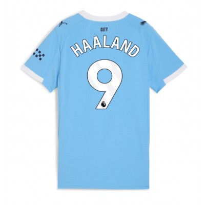 Manchester City Erling Haaland #9 Hjemmedrakt Dame 2025-26 Kortermet Manchester City Erling Haaland #9 Hjemmedrakt Dame 2025-26 Kortermet